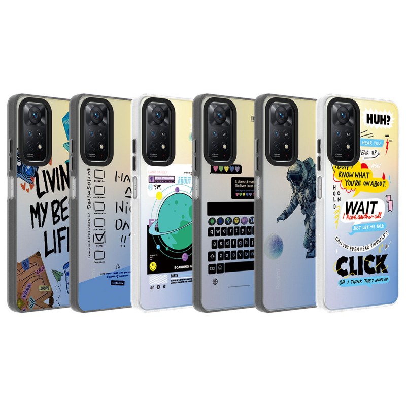 Bal-z Xiaomi Redmi Note 11 Pro 5G Kılıf Desenli  Dragon Sert Kapak