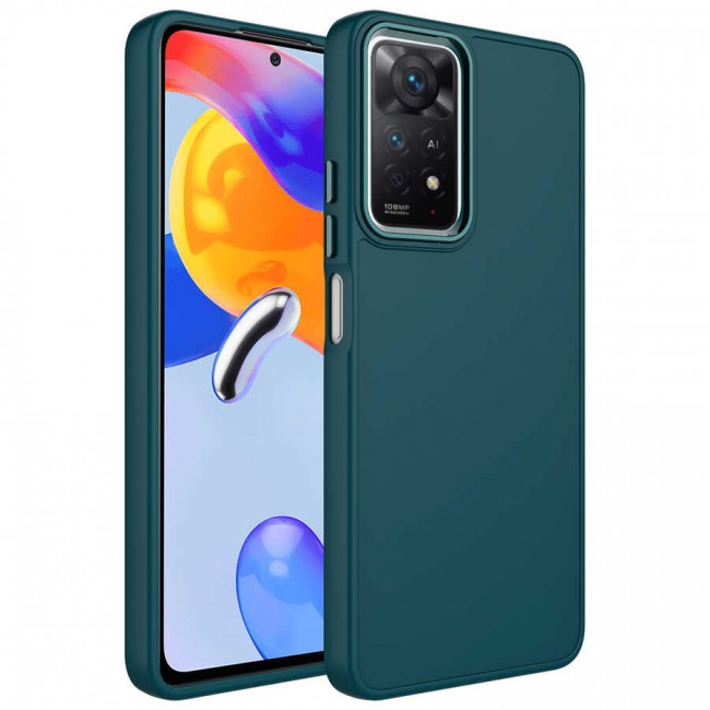 Xiaomi Redmi Note 11 Pro 5G Kılıf Metal Çerçeve ve Buton Tasarımlı Silikon Zore Luna Kapak Xiaomi Redmi Note 11 Pro 5G Kılıf Metal Çerçeve ve Buton Tasarımlı Silikon Zore Luna Kapak