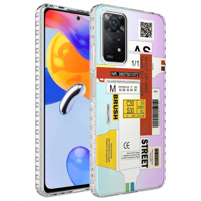 Xiaomi Redmi Note 11S Global Kılıf Airbag Kenarlı Renkli Desenli Silikon Zore Elegans Kapak Xiaomi Redmi Note 11S Global Kılıf Airbag Kenarlı Renkli Desenli Silikon Zore Elegans Kapak