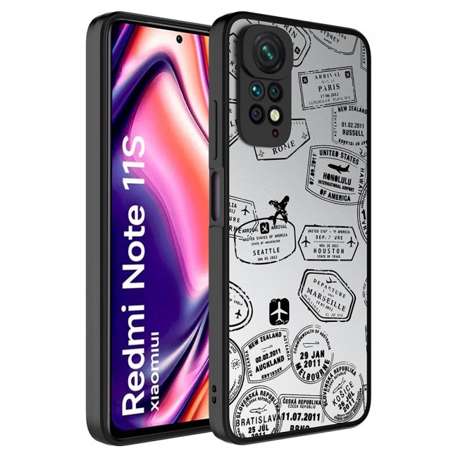 Xiaomi Redmi Note 11S Global Kılıf Aynalı Desenli Kamera Korumalı Parlak Zore Mirror Kapak Xiaomi Redmi Note 11S Global Kılıf Aynalı Desenli Kamera Korumalı Parlak Zore Mirror Kapak