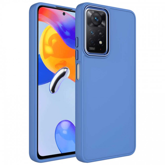 Xiaomi Redmi Note 11S Global Kılıf Metal Çerçeve ve Buton Tasarımlı Silikon Zore Luna Kapak Xiaomi Redmi Note 11S Global Kılıf Metal Çerçeve ve Buton Tasarımlı Silikon Zore Luna Kapak