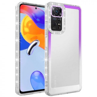 Xiaomi Redmi Note 11S Global Kılıf Simli ve Renk Geçiş Tasarımlı Lens Korumalı Zore Park Kapak Xiaomi Redmi Note 11S Global Kılıf Simli ve Renk Geçiş Tasarımlı Lens Korumalı Zore Park Kapak