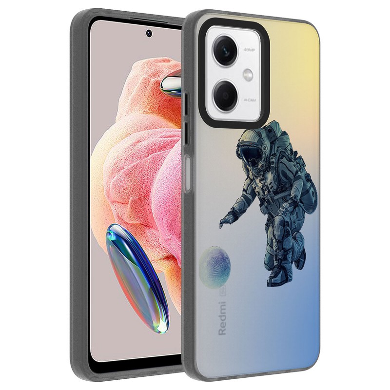 Bal-z Xiaomi Redmi Note 12 4G Kılıf Desenli  Dragon Sert Kapak