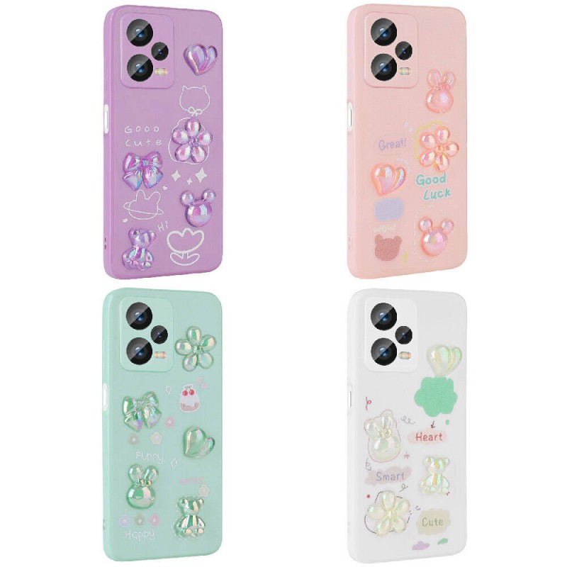 Bal-z Xiaomi Redmi Note 12 4G Kılıf Kabartma Figürlü Parlak  Toys Silikon Kapak