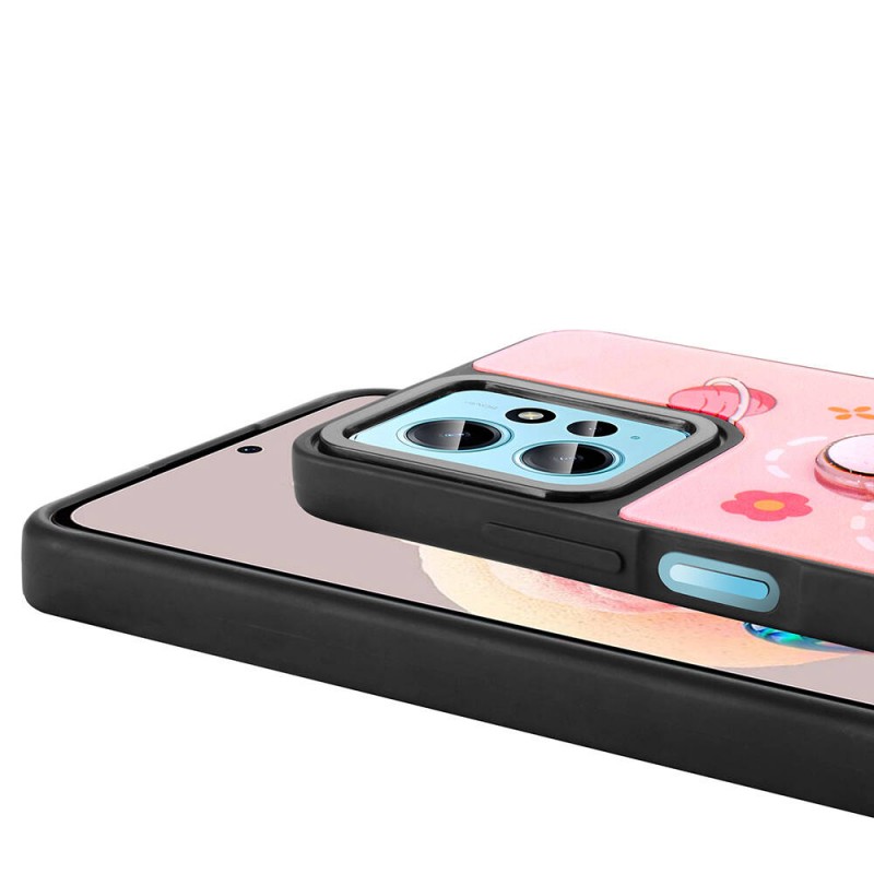 Bal-z Xiaomi Redmi Note 12 4G Kılıf Parlayan Kabartmalı İkonik Figürlü  Amas Silikon Kapak