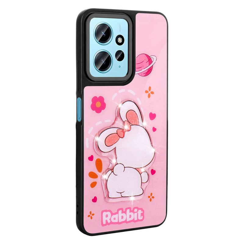 Bal-z Xiaomi Redmi Note 12 4G Kılıf Parlayan Kabartmalı İkonik Figürlü  Amas Silikon Kapak