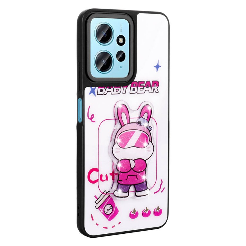 Bal-z Xiaomi Redmi Note 12 4G Kılıf Parlayan Kabartmalı İkonik Figürlü  Amas Silikon Kapak