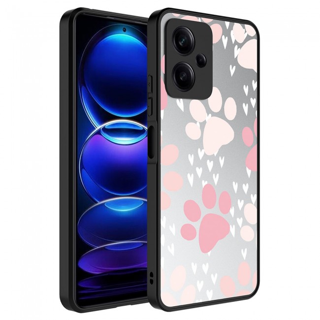 Xiaomi Redmi Note 12 5G Kılıf Aynalı Desenli Kamera Korumalı Parlak Zore Mirror Kapak Xiaomi Redmi Note 12 5G Kılıf Aynalı Desenli Kamera Korumalı Parlak Zore Mirror Kapak