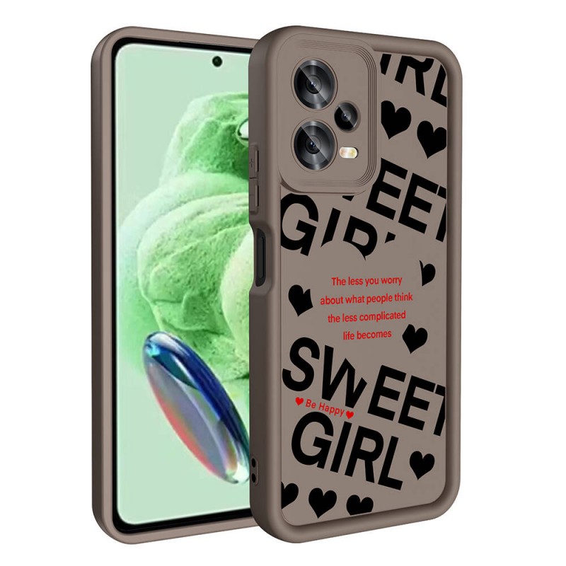 Bal-z Xiaomi Redmi Note 12 5G Kılıf Kamera Korumalı Baskılı Arka Yüzey  Klas Kapak