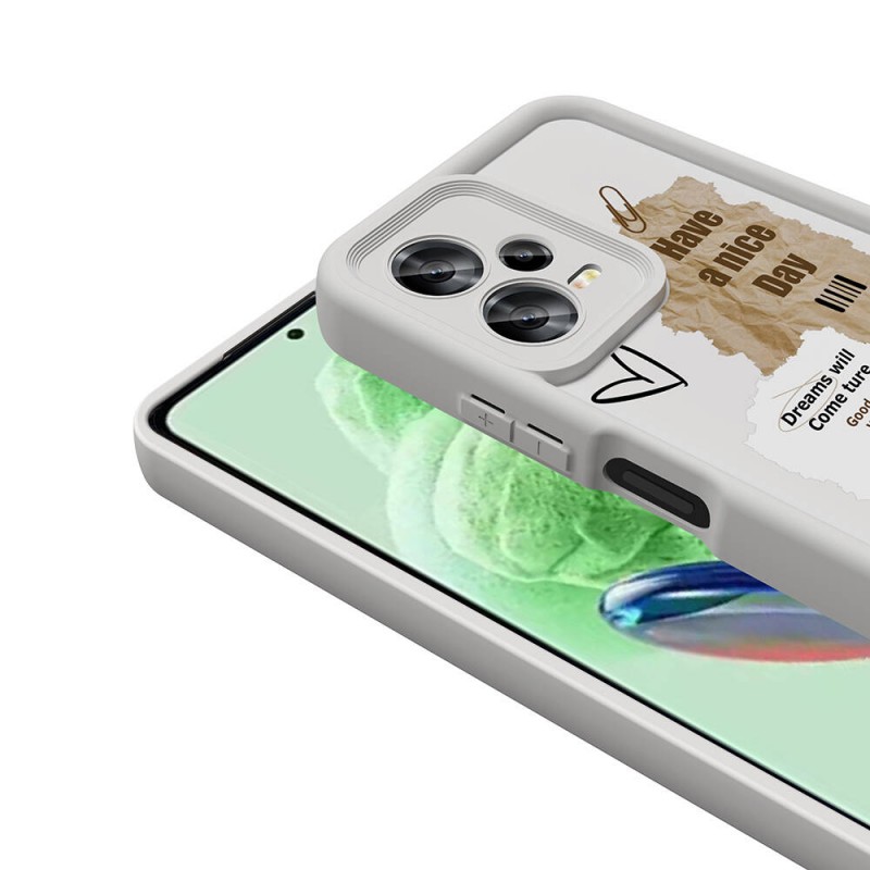 Bal-z Xiaomi Redmi Note 12 5G Kılıf Kamera Korumalı Baskılı Arka Yüzey  Klas Kapak
