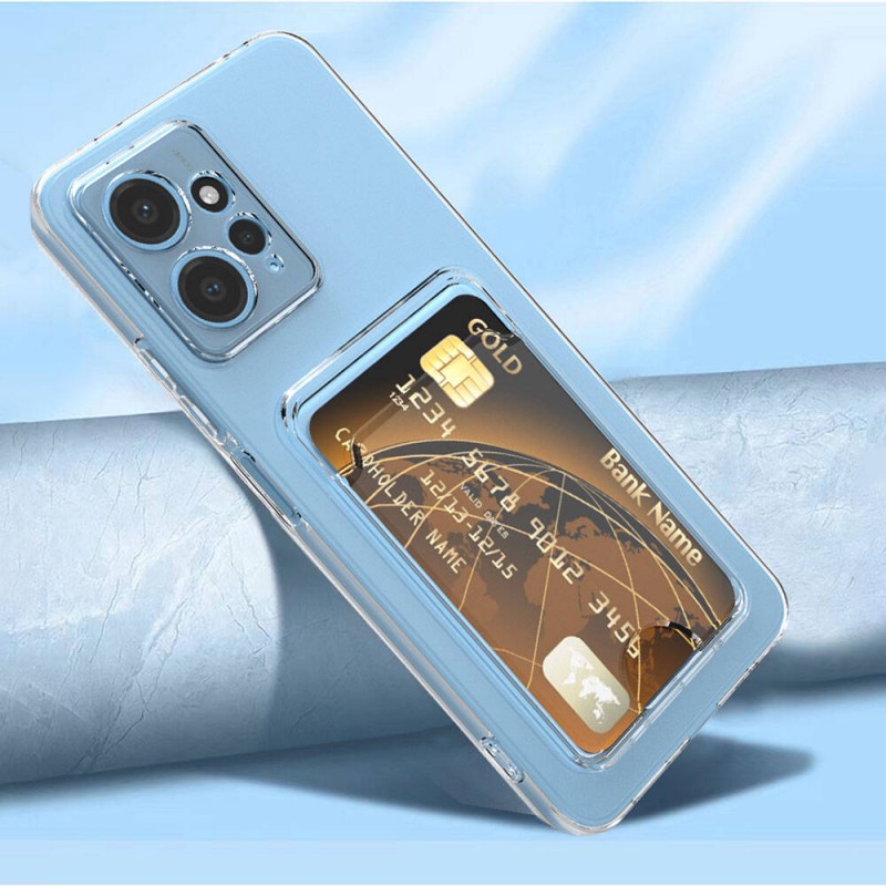Bal-z Xiaomi Redmi Note 12 5G Kılıf Kartlıklı Şeffaf  Setra Clear Silikon Kapak