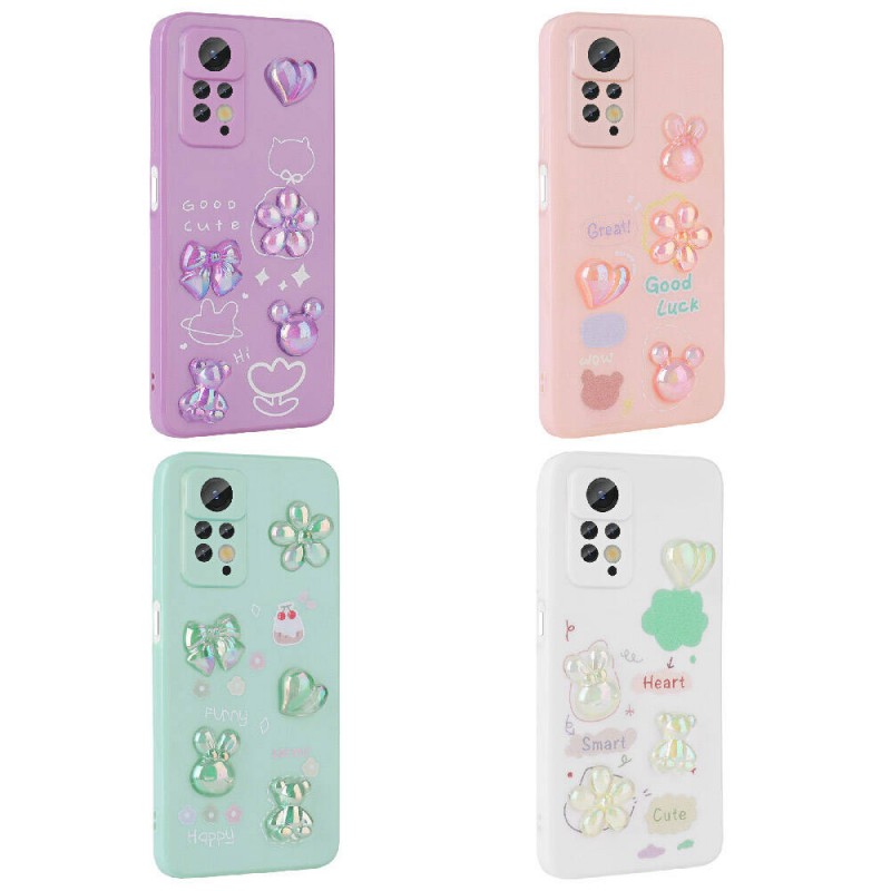 Bal-z Xiaomi Redmi Note 12 Pro 4G Kılıf Kabartma Figürlü Parlak  Toys Silikon Kapak