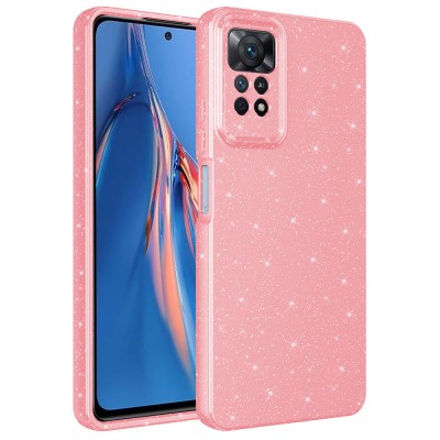 Bal-z Xiaomi Redmi Note 12 Pro 4G Kılıf Kamera Korumalı Simli Lüks  Koton Kapak