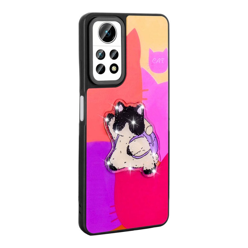 Bal-z Xiaomi Redmi Note 12 Pro 4G Kılıf Parlayan Kabartmalı İkonik Figürlü  Amas Silikon Kapak