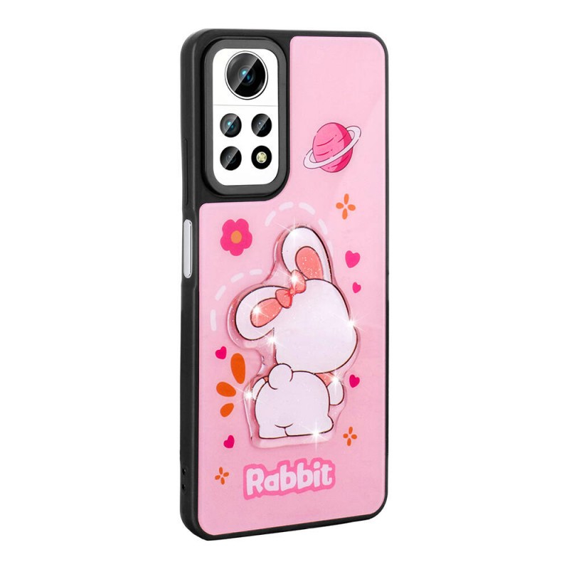 Bal-z Xiaomi Redmi Note 12 Pro 4G Kılıf Parlayan Kabartmalı İkonik Figürlü  Amas Silikon Kapak