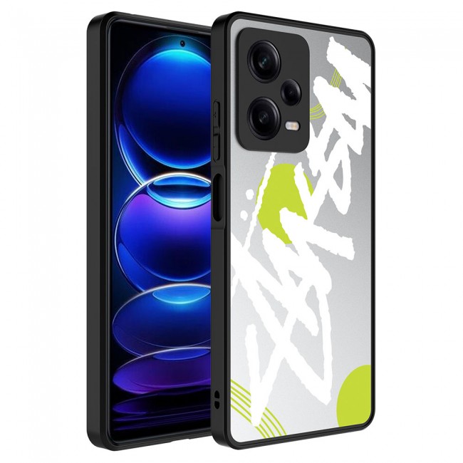Xiaomi Redmi Note 12 Pro 5G Kılıf Aynalı Desenli Kamera Korumalı Parlak Zore Mirror Kapak Xiaomi Redmi Note 12 Pro 5G Kılıf Aynalı Desenli Kamera Korumalı Parlak Zore Mirror Kapak