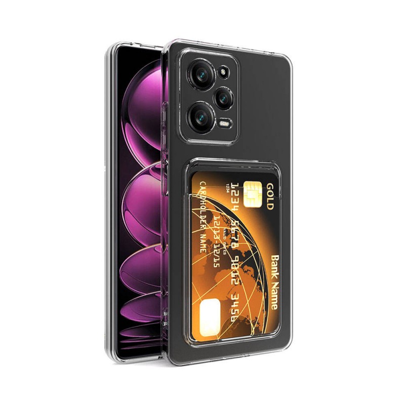 Bal-z Xiaomi Redmi Note 12 Pro 5G Kılıf Kartlıklı Şeffaf  Setra Clear Silikon Kapak