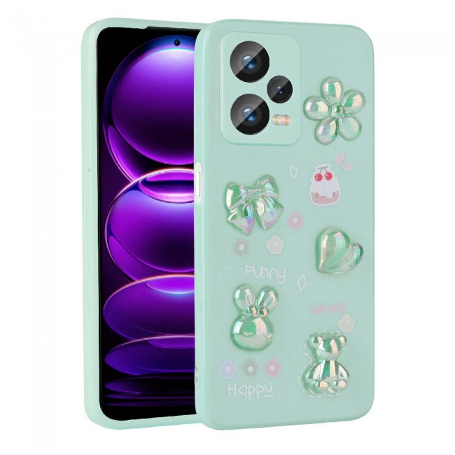 Xiaomi Redmi Note 12 Pro Plus 5G Kılıf Kabartma Figürlü Parlak Zore Toys Silikon Kapak Xiaomi Redmi Note 12 Pro Plus 5G Kılıf Kabartma Figürlü Parlak Zore Toys Silikon Kapak