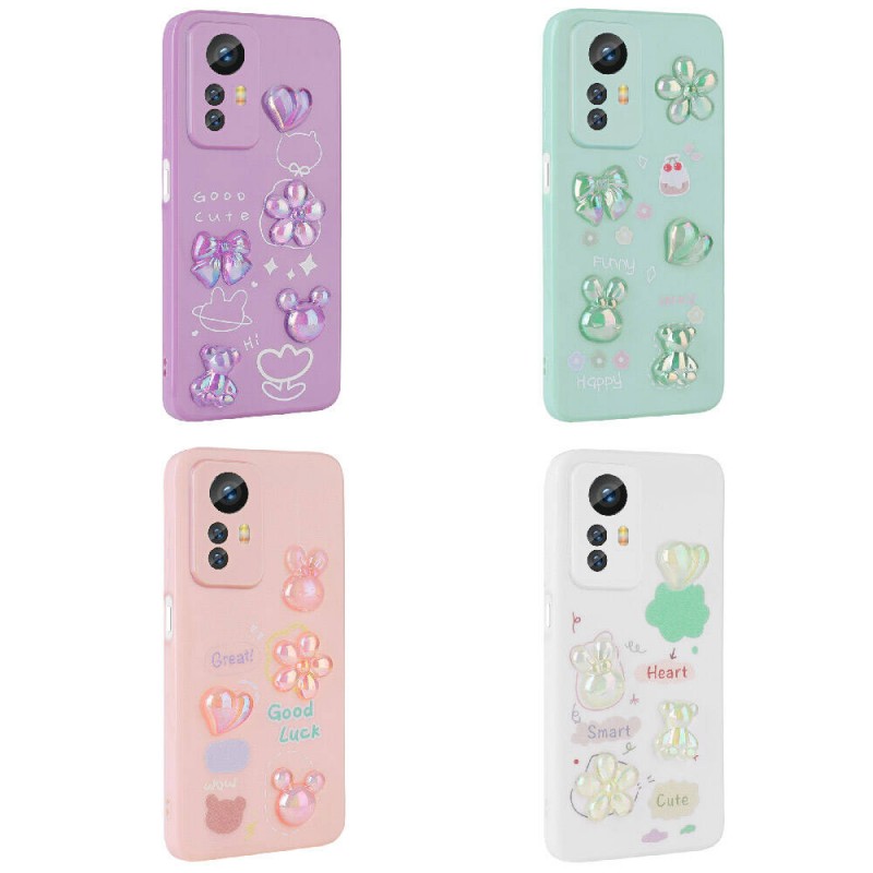 Bal-z Xiaomi Redmi Note 12S Kılıf Kabartma Figürlü Parlak  Toys Silikon Kapak