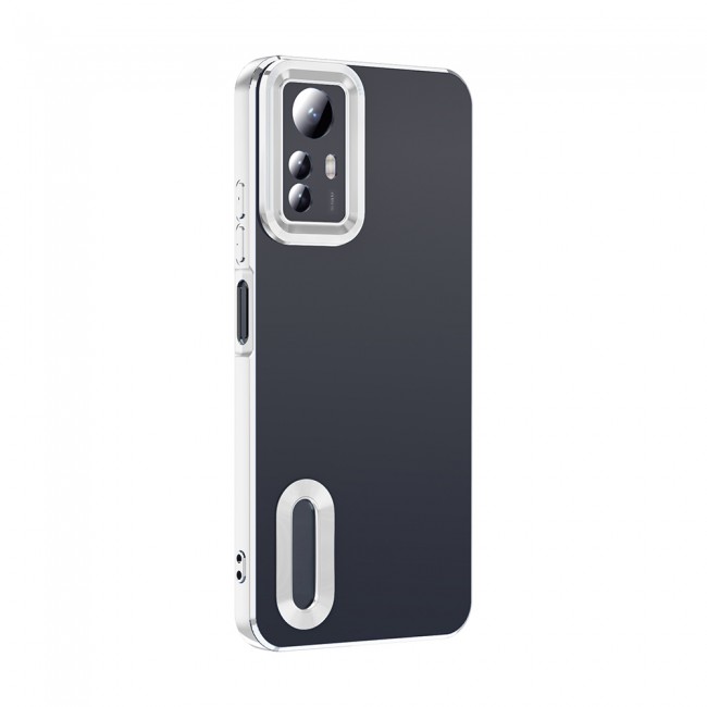 Xiaomi Redmi Note 12S Kılıf Kamera Korumalı Logo Gösteren Zore Omega Kapak