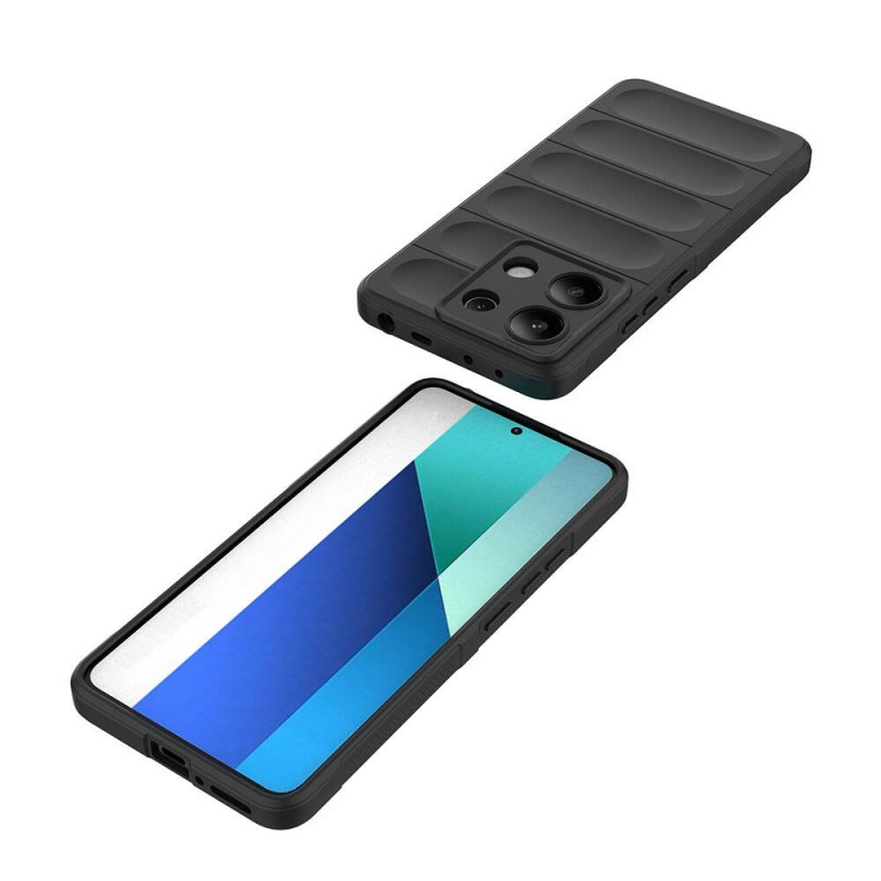 Bal-z Xiaomi Redmi Note 13 4G Kılıf Esnek TPU Oyuklu Arka Yüzey Tasarımlı  Etnik Silikon Kapak