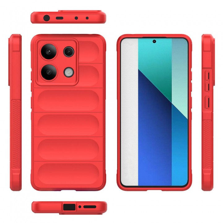 Xiaomi Redmi Note 13 4G Kılıf Esnek TPU Oyuklu Arka Yüzey Tasarımlı Zore Etnik Silikon Kapak