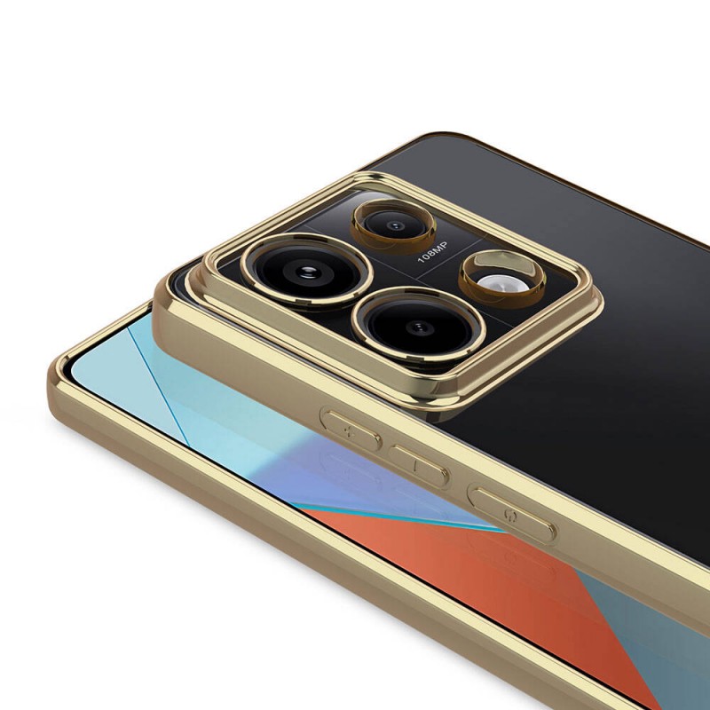 Bal-z Xiaomi Redmi Note 13 4G Kılıf Kamera Korumalı Logo Gösteren  Omega Kapak