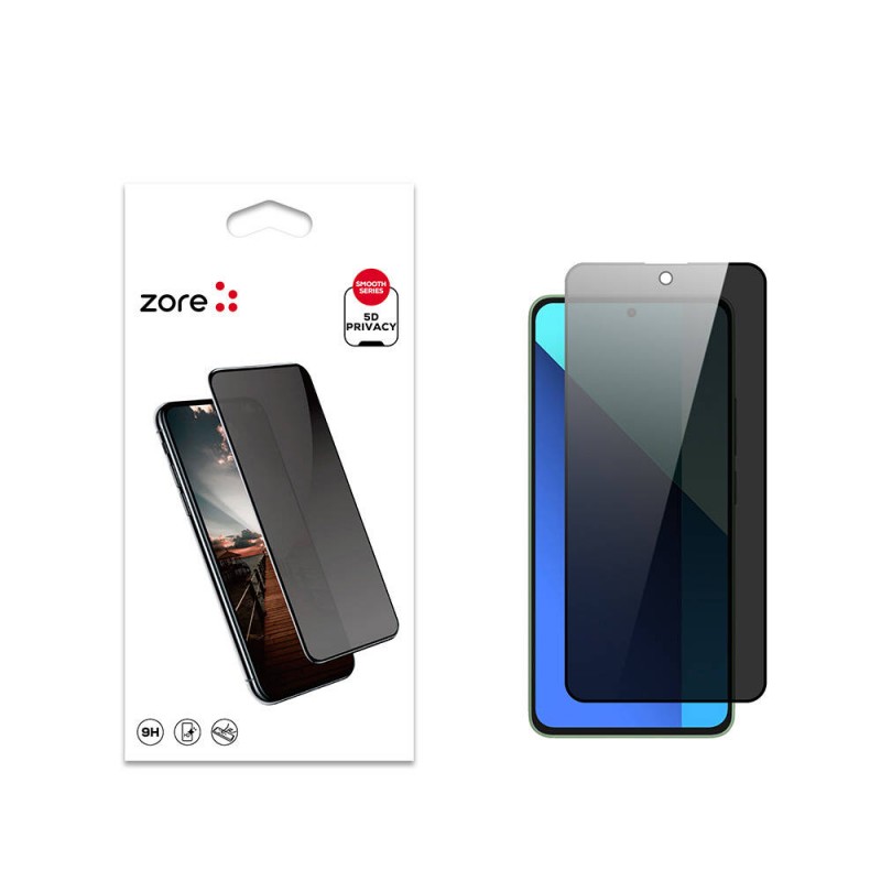Bal-z Xiaomi Redmi Note 13 4G Zore New 5D Privacy Temperli Ekran Koruyucu