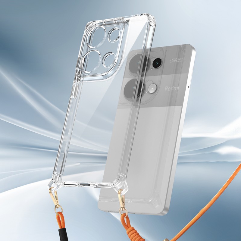 Bal-z Xiaomi Redmi Note 13 Pro 4G Kılıf Airbagli Takılabilir Askı Aparatlı Zore Snap Silikon Kapak