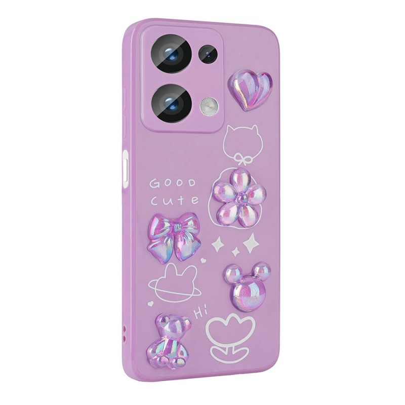 Bal-z Xiaomi Redmi Note 13 Pro 4G Kılıf Kabartma Figürlü Parlak  Toys Silikon Kapak