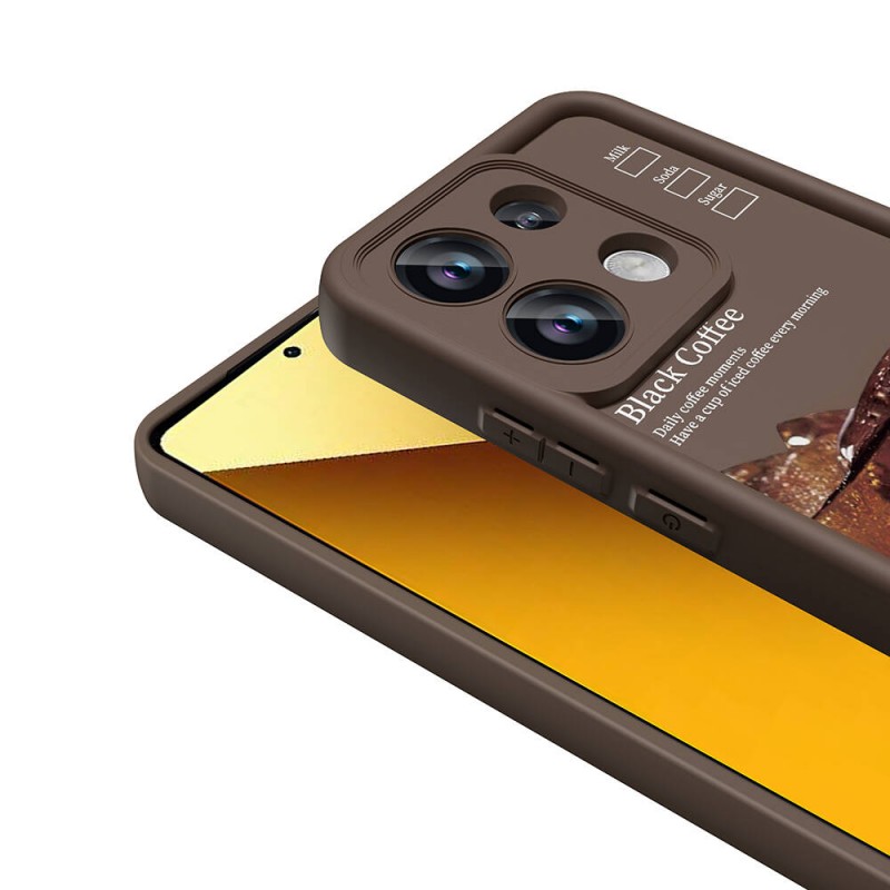 Bal-z Xiaomi Redmi Note 13 Pro 4G Kılıf Kamera Korumalı Baskılı Arka Yüzey  Klas Kapak