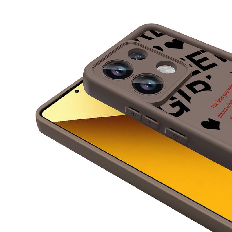 Bal-z Xiaomi Redmi Note 13 Pro 4G Kılıf Kamera Korumalı Baskılı Arka Yüzey  Klas Kapak