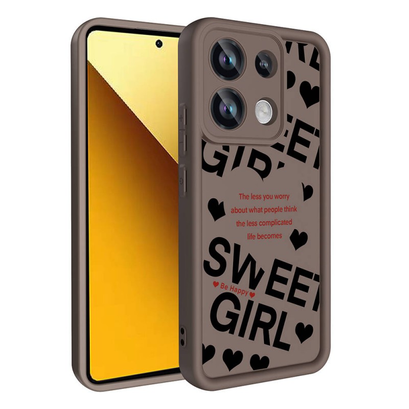 Bal-z Xiaomi Redmi Note 13 Pro 4G Kılıf Kamera Korumalı Baskılı Arka Yüzey  Klas Kapak