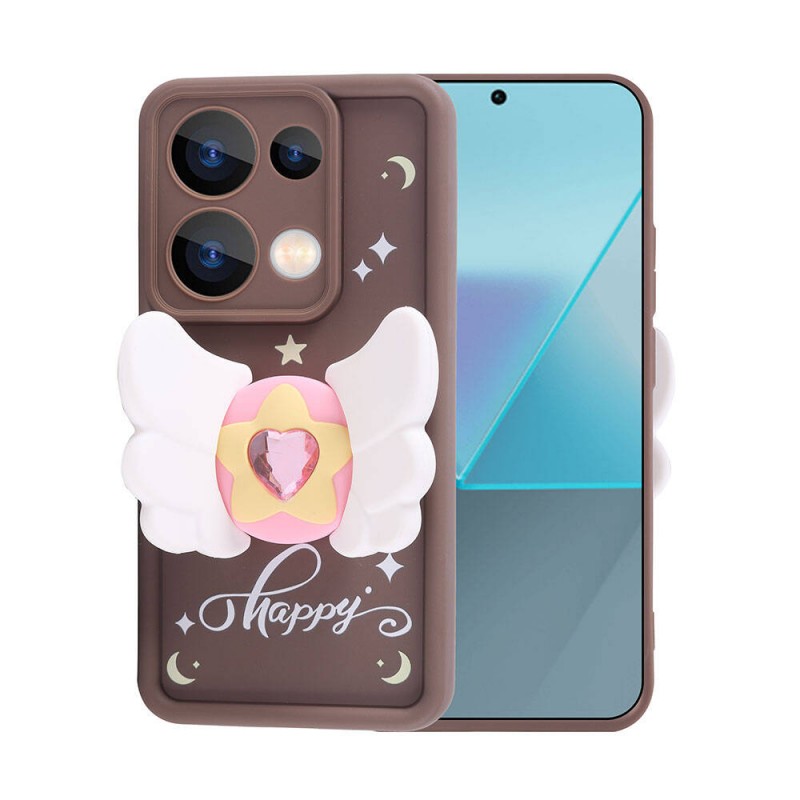 Bal-z Xiaomi Redmi Note 13 Pro 4G Kılıf Kamera Korumalı Figür Tasarımlı  Kapya Kapak