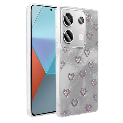 Bal-z Xiaomi Redmi Note 13 Pro 4G Kılıf Kamera Korumalı Figürlü Zore Ponti Silikon Kapak