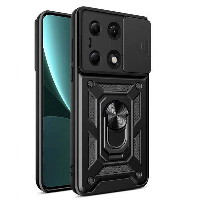 Xiaomi Redmi Note 13 Pro 4G Kılıf Magnetik Standlı Kamera Korumalı Zore Sürgülü Vega Kapak Xiaomi Redmi Note 13 Pro 4G Kılıf Magnetik Standlı Kamera Korumalı Zore Sürgülü Vega Kapak