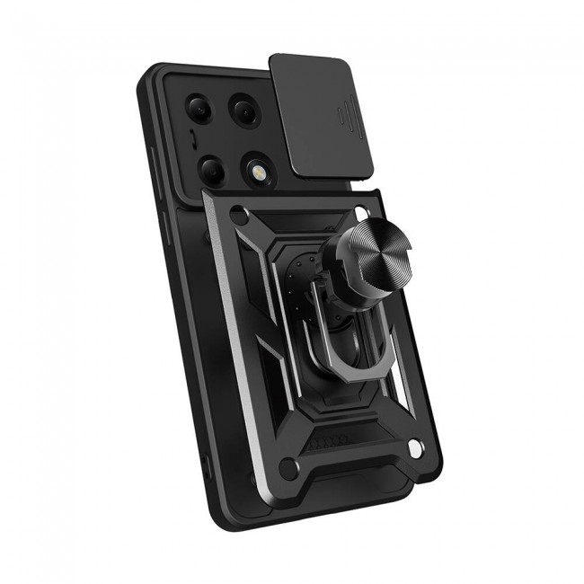 Xiaomi Redmi Note 13 Pro 4G Kılıf Magnetik Standlı Kamera Korumalı Zore Sürgülü Vega Kapak Xiaomi Redmi Note 13 Pro 4G Kılıf Magnetik Standlı Kamera Korumalı Zore Sürgülü Vega Kapak