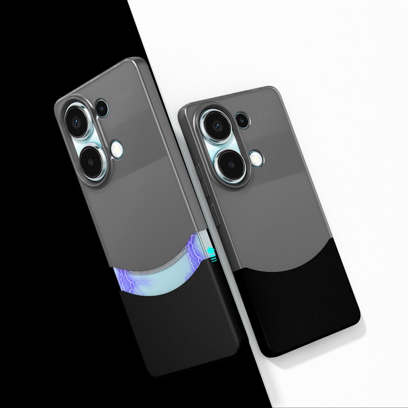 Bal-z Xiaomi Redmi Note 13 Pro 4G Kılıf Mıknatıslı Zore Duble Kapak