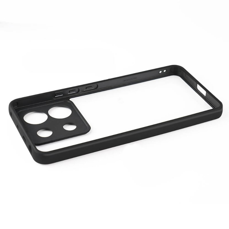 Bal-z Xiaomi Redmi Note 13 Pro 5G Kılıf Kamera Korumalı Şeffaf Arka Yüzey  New Roll Kapak