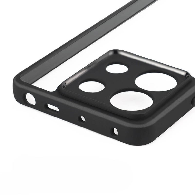 Bal-z Xiaomi Redmi Note 13 Pro 5G Kılıf Kamera Korumalı Şeffaf Arka Yüzey  New Roll Kapak