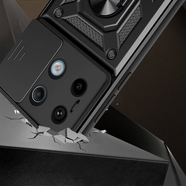 Xiaomi Redmi Note 13 Pro 5G Kılıf Magnetik Standlı Kamera Korumalı Zore Sürgülü Vega Kapak Xiaomi Redmi Note 13 Pro 5G Kılıf Magnetik Standlı Kamera Korumalı Zore Sürgülü Vega Kapak