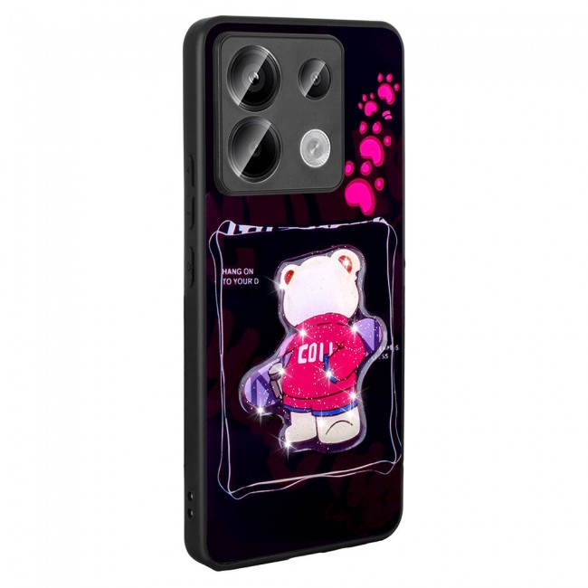 Xiaomi Redmi Note 13 Pro 5G Kılıf Parlayan Kabartmalı İkonik Figürlü Zore Amas Silikon Kapak Xiaomi Redmi Note 13 Pro 5G Kılıf Parlayan Kabartmalı İkonik Figürlü Zore Amas Silikon Kapak