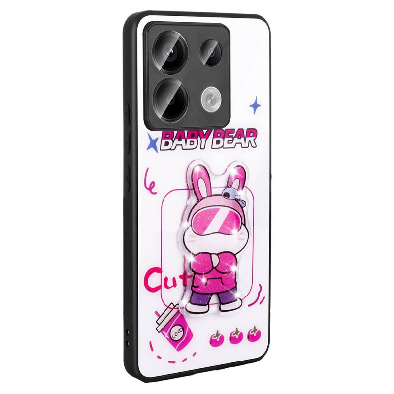 Bal-z Xiaomi Redmi Note 13 Pro 5G Kılıf Parlayan Kabartmalı İkonik Figürlü  Amas Silikon Kapak