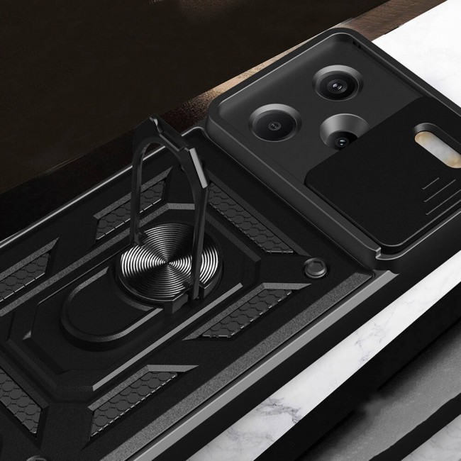 Xiaomi Redmi Note 13 Pro Plus 5G Kılıf Magnetik Standlı Kamera Korumalı Zore Sürgülü Vega Kapak Xiaomi Redmi Note 13 Pro Plus 5G Kılıf Magnetik Standlı Kamera Korumalı Zore Sürgülü Vega Kapak