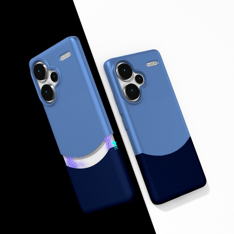 Bal-z Xiaomi Redmi Note 13 Pro Plus 5G Kılıf Mıknatıslı Zore Duble Kapak