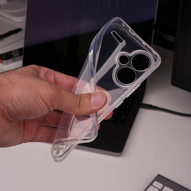 Bal-z Xiaomi Redmi Note 13 Pro Plus 5G Kılıf  2mm Anti Shock Silikon