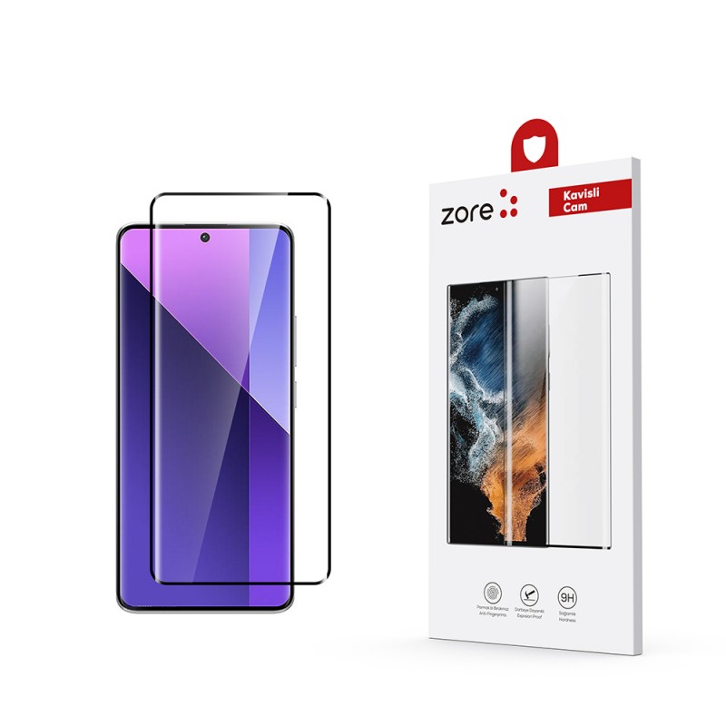 Bal-z Xiaomi Redmi Note 13 Pro Plus 5G  Full Yapışkanlı Cam Ekran Koruyucu