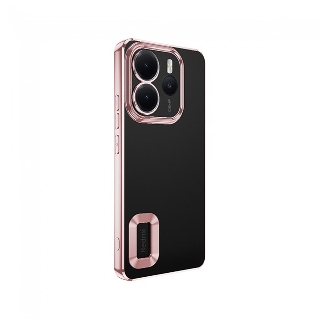 Xiaomi Redmi Note 14 4G Kılıf Kamera Korumalı Logo Gösteren Zore Omega Kapak