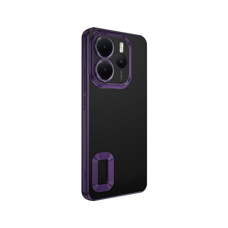 Bal-z Xiaomi Redmi Note 14 4G Kılıf Kamera Korumalı Logo Gösteren Zore Omega Kapak