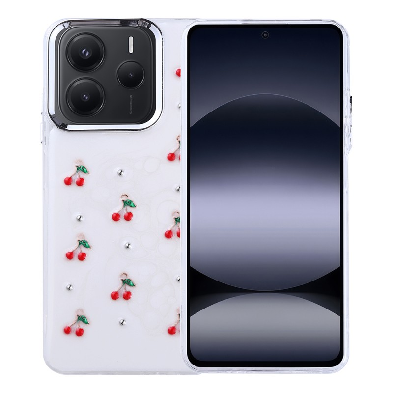 Bal-z Xiaomi Redmi Note 14 5G Kılıf Airbag Tasarımlı Simli Şeffaf Zore Kutup Kapak